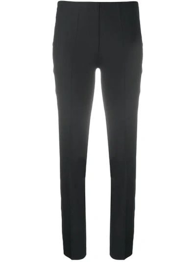 P.a.r.o.s.h Parosh Slim Fit Cropped Trousers In Black