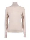P.a.r.o.s.h Slim Fit Turtleneck In Luxurious Wool-silk-cashmere Blend In Multi