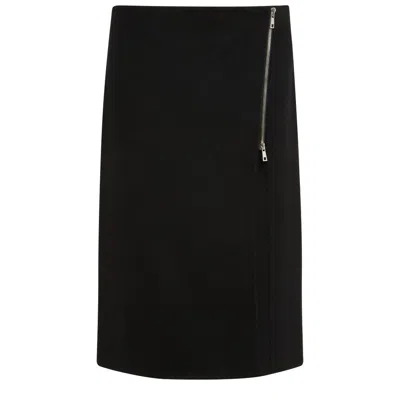 P.a.r.o.s.h . Slit Detailed Pencil Skirt In Black