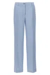 P.a.r.o.s.h . Straight-leg Pants With Pence Detailing In Blue