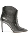 P.a.r.o.s.h Snakeskin-effect Leather Boots In Metallic