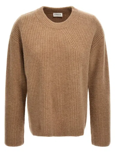P.A.R.O.S.H SOFT RIBBED CASHMERE CREWNECK SWEATER