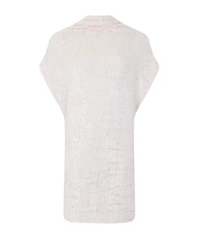 P.a.r.o.s.h Sequin-embellished Sleeveless Dress In White