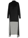 P.a.r.o.s.h Soiree Black Silk Dress In Black
