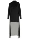 P.a.r.o.s.h Soiree Black Silk Dress In Black