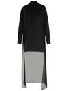 P.a.r.o.s.h Soiree Black Silk Dress In Black