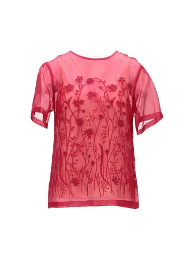P.a.r.o.s.h . Sorgente Blouse In Rosso Scuro
