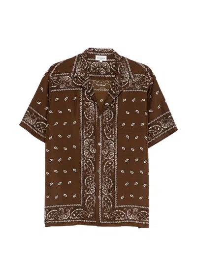 P.a.r.o.s.h Soy Paisley-pattern Shirt In Brown