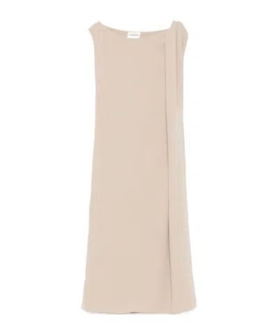 P.a.r.o.s.h Spiral Pleated Dress In Pink