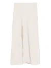 P.a.r.o.s.h Split-front Maxi Skirt In Neutral