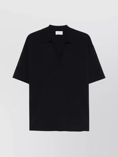 P.A.R.O.S.H SPLIT V NECK SHORT SLEEVES TOP