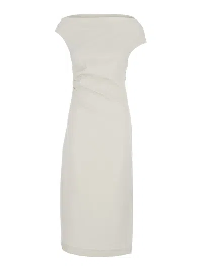 P.a.r.o.s.h . Square Neckline Dress In White