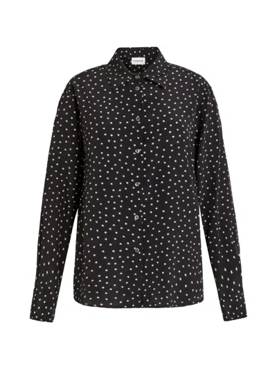 P.a.r.o.s.h Star-print Long-sleeved Shirt In Black