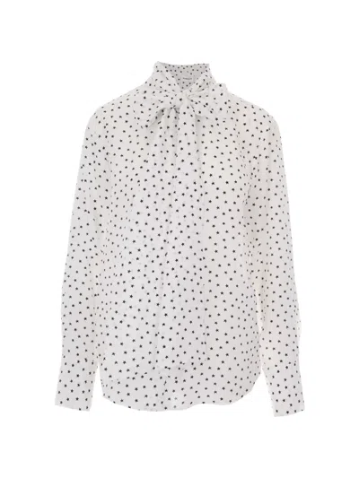 P.a.r.o.s.h Star-print Pussy-bow Blouse In Pattern
