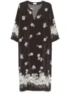 P.a.r.o.s.h Steven Maxikleid In Schwarz
