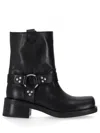 P.a.r.o.s.h Black Leather Boots In Black