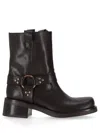 P.a.r.o.s.h Ankle Boots With Block Heel And Round Toe In Brown