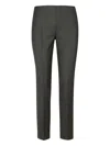 P.a.r.o.s.h Stone Grey Tailored Trousers With Straight-leg Cut In Gray