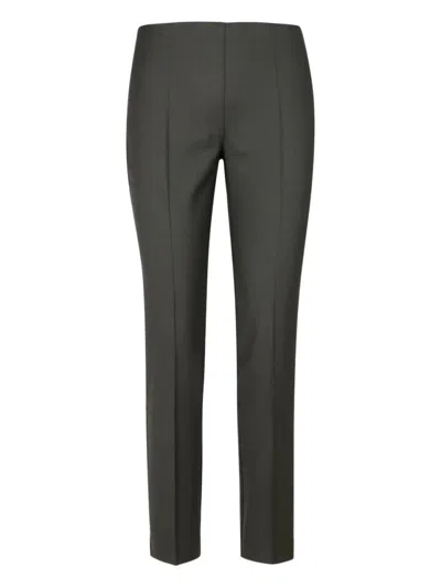 P.A.R.O.S.H STONE GREY TAILORED TROUSERS WITH STRAIGHT-LEG CUT