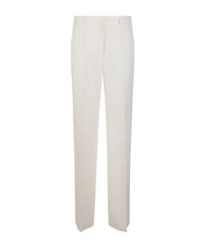 P.a.r.o.s.h Straight Casual Pants In White