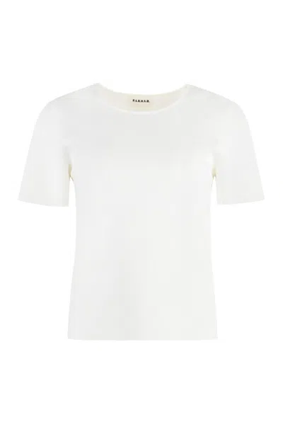 P.a.r.o.s.h . Straight Hem Knitted T In White