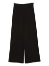 P.a.r.o.s.h Straight Hem Trousers In Black