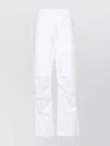 P.a.r.o.s.h White Straight-leg Cotton Cargo Trouser In White