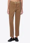 P.a.r.o.s.h . Camel-coloured Corduroy Trousers In Brown