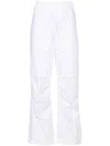 P.a.r.o.s.h White Straight-leg Cotton Cargo Trouser In White