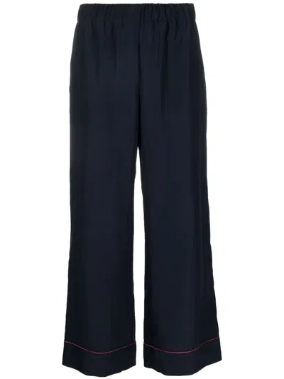 P.A.R.O.S.H STRAIGHT-LEG CROPPED TROUSERS