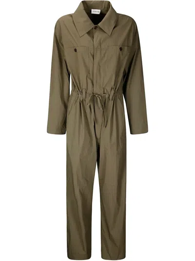 P.a.r.o.s.h Straight-leg Jumpsuit In Dark Green