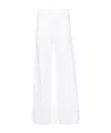 P.a.r.o.s.h Straight-leg Knitted Trousers In White