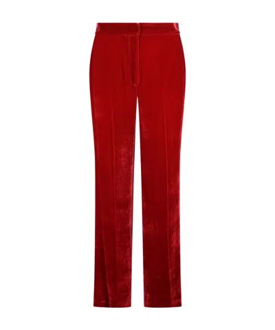 P.a.r.o.s.h Velvet-finish Straight Trousers