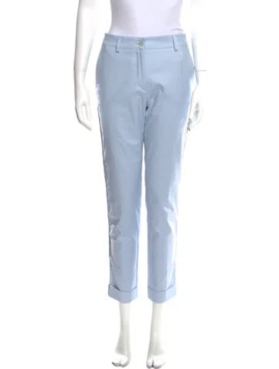 Pre-owned P.a.r.o.s.h Straight Leg Pants In Blue
