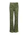 P.a.r.o.s.h Straight-leg Sequin Trousers In Green