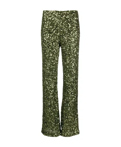 P.A.R.O.S.H P.A.R.O.S.H. SEQUIN-EMEBLLISHED HIGH-WAIST WIDE-LEG TROUSERS