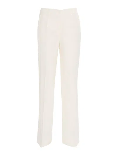 P.A.R.O.S.H STRAIGHT-LEG TAILORED PANTS WITH CLASSIC WAISTBAND