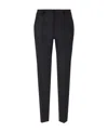 P.a.r.o.s.h Blue Pants With Wide Leg And Elastic Rear Waist In Tech Fabric Woman In Black