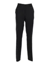 P.a.r.o.s.h Straight-leg Tailored Trousers With Classic Waistband In Black