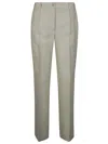 P.a.r.o.s.h Parosh Straight-leg Tailored Trousers With Clean Front In Gray