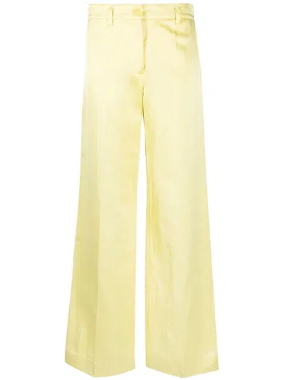 P.a.r.o.s.h Straight-leg Tailored Trousers In Yellow