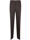 P.a.r.o.s.h Parosh Straight Leg Trousers In Brown