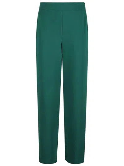 P.A.R.O.S.H STRAIGHT-LEG TROUSERS WITH ELASTICATED WAISTBAND AND SMOOTH FINISH