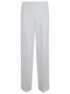 P.a.r.o.s.h . Straight-leg Trousers With Tailored Waistband In Gray