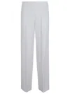 P.a.r.o.s.h . Straight-leg Trousers With Tailored Waistband In White