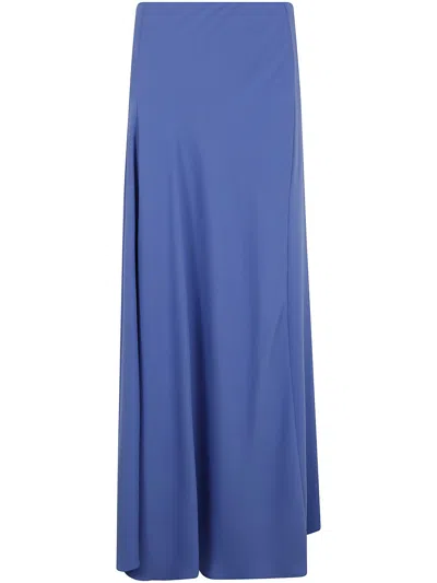 P.a.r.o.s.h Parosh Straight Maxi Skirt In Sky Blue