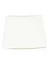 P.a.r.o.s.h Straight Mini Skirt In White