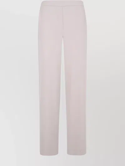 P.A.R.O.S.H STRAIGHT TROUSERS WITH ELASTIC WAISTBAND AND SIDE POCKETS