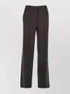 P.a.r.o.s.h Straight Trousers With Pockets And Loops In Brown