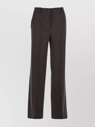 P.A.R.O.S.H STRAIGHT TROUSERS WITH POCKETS AND LOOPS